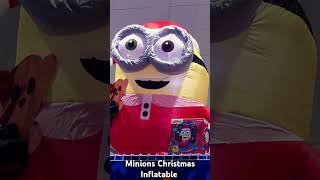 Minions Christmas Inflatable minions christmasinflatables inflatable christmas gemmy lowes [upl. by Chaffee1]