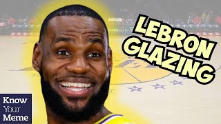 The LeBron James Glazing Trend Has Sprouted quotYou Are My Sunshinequot Edits and Evil LeBron Memes [upl. by Dorlisa]