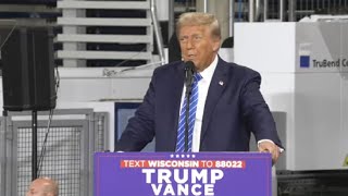 LIVE  President Donald J Trump speaks in Waunakee Wisconsin  October 1 2024 [upl. by Nivac]