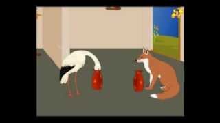 The fox and the stork  Small stories for kids video  Aesops fables [upl. by Anna-Diane404]