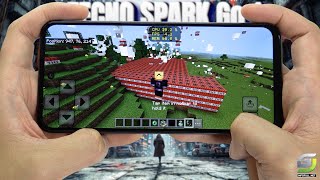 TECNO SPARK Go 1 test game MineCraft  Unisoc T615 [upl. by Yenittirb]