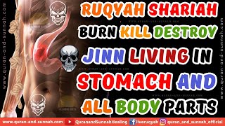 Al Quran Ruqyah Burn Kill Destroy Jinn Living In Stomach And All Body Parts [upl. by Nicholl]