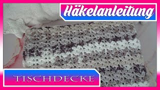 🪡🧶Häkelanleitung Landhaus Tischdecke Tischläufer  DIY ツ 🪡🧶 [upl. by Aicella204]