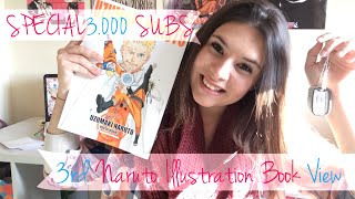 SPECIAL 3000 SUBS  3rd Naruto Illustration Book View [upl. by Yror]