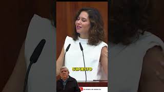 Isabel Diaz Ayuso se mea en los Comunistas mujeresdederecha [upl. by Cowan255]