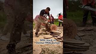 500i vs Dolmar 7900 ported shorts stihl500i dolmar [upl. by Naivaf69]