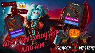 🎃NEW UPDATE MM2 SCRIPT🎃 AUTO FARM CANDY SILENT AIM GRAB GUN BREAK GUN AND MORE DIRECT LINK🎃 [upl. by Yesdnyl]