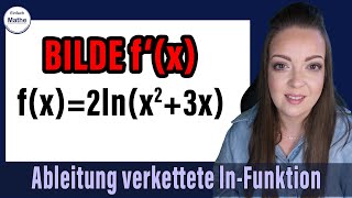 ABLEITUNG mit lnFunktion verkettet  TRICK [upl. by Ardnasac]