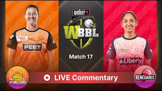 🔴 WBBL Live Perth Scorchers vs Melbourne Renegades  1st Innings Live Commentary amp Score Updates [upl. by Dnob]