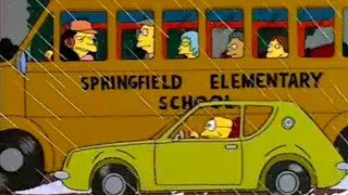 Simpsons  Theres A Gremlin On The Side Of The Bus treehouseofhorror4 [upl. by Dill]