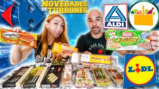 PROBAMOS TODAS las NOVEDADES de TURRONES de SUPERMERCADO [upl. by Punak]