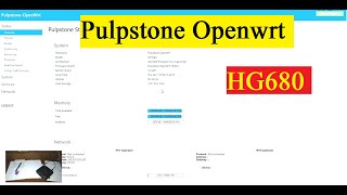 Cara instal Pulpstone Openwrt di stb HG680 [upl. by Natsyrk198]