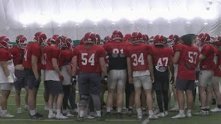 After the Whistle Minot State spring football practice kicks off [upl. by Yenaled]