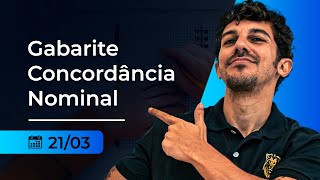 Gabarite Concordância Nominal em Concursos [upl. by Salb941]