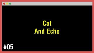 Arabic Learn Command Line 05  Cat And Echo [upl. by Dnama]