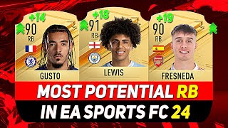 EA FC 24 WONDERKIDS 👶 ✸ BEST YOUNG RIGHT BACKS IN CAREER MODE ft LEWIS GUSTO FRESNEDAetc [upl. by Natehc528]