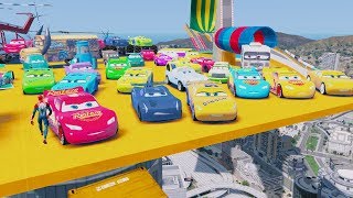 Cars 3 Fabulous McQueen Learn Colors Jackson Storm Cruz Ramirez Dinoco King Cars 3 Miss Fritter Mate [upl. by Ttebroc413]