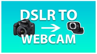 USE ANY CAMERA AS A WEBCAM no camlink required [upl. by Dione]