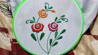 Very Gorgeous Rose Flower 🌹 Stitch  videos rose [upl. by Eleynad979]