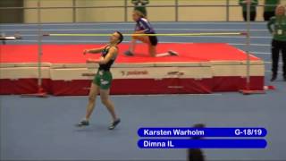 Innendørs UM 2015 g1819 200m finale  Karsten Warholm 2105 NJR EJL [upl. by Trina]