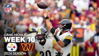 Pittsburgh Steelers vs Washington Commanders  2024 Week 10 Game Highlights [upl. by Even607]