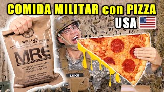 Probando COMIDA MILITAR con PIZZA PEPPERONI de ESTADOS UNIDOS  MRE Menu 23  Curiosidades con Mike [upl. by Starlene171]