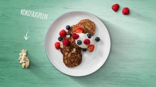 Frühstück mit Arla BananenPancakes mit Skyr amp Früchten [upl. by Jedediah]