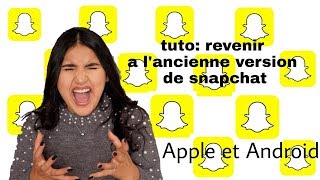 COMMENT DÉSINSTALLER LA MISE À JOUR SNAPCHAT 👻😠 [upl. by Squier]