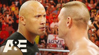 The Rock vs John Cenas Impact on WWE  WWE Rivals  AampE [upl. by Engedus420]