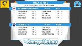 RockinghamMandurah  1s v Fremantle  1s [upl. by Reinhardt]