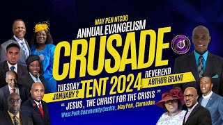 May Pen NTCOG Annual Evangelism Crusade Tent 2024 with Rev Arthur Grant  January 2 2024 [upl. by Pen]