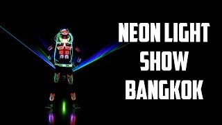 Neon Light Tron Dance Show in Bangkok Thailand by Skeleton Dance Crew [upl. by Annirok]