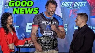 BIG ANNOUNCEMENT FROM DEVON LARRATT AT EAST VS WEST 15 [upl. by Allwein]