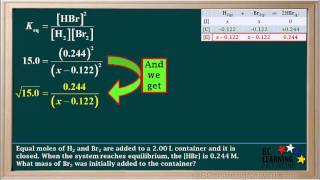 WCLN  Equilibrium Calculations  6 [upl. by Inoliel]