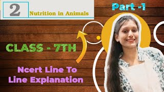 part1 Nutrition in Animals  class 7th  science  Explanation in hindi ncert science [upl. by Thurnau]