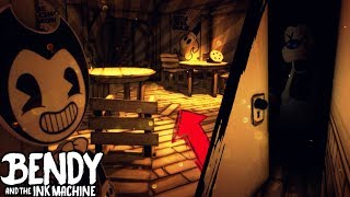 NEW CAFE AND SMALLEST ROOM EVER HACKING  Bendy and the Ink Machine Chapter 1 Update [upl. by Eerized637]