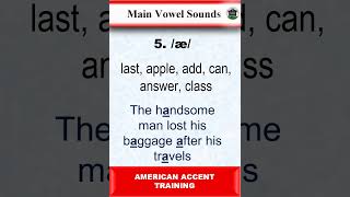 The Main Vowel Sounds æ and ɑ  American English Pronunciations english englishpronunciation [upl. by Saerdna]