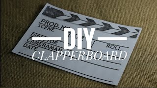 Easiest way to make DIY Clapperboard [upl. by Nosam328]