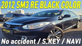 2012RENAULT NEW SM3 16G RE  NO ACCIDENT  SKEY  NAVI  BLACK COLOR114669 [upl. by Alesig35]