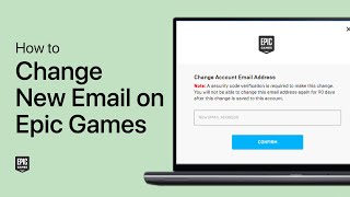 How To Change amp Verify your Epic Games Email [upl. by Zeph]