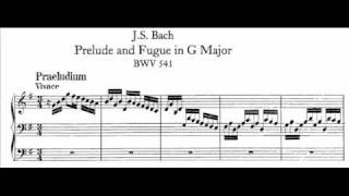 JS Bach  BWV 541  Praeludium Gdur  G Major [upl. by Nodlehs]