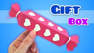 candy shaped gift box  how to make gift box with paper  diy gift wrapping box [upl. by Ydnem170]