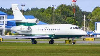 Dassault Falcon 900 EX powerful takeoff from KORL [upl. by Russi]