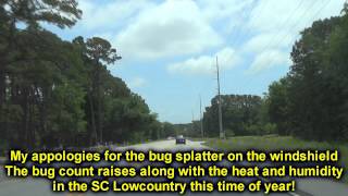 US 21 Through the Beaufort SC Sea Islands [upl. by Neufer]