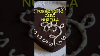 Torroncino alla Nutella  ricetta veloce senza fornodolce sweet cioccolato [upl. by Nrubloc]