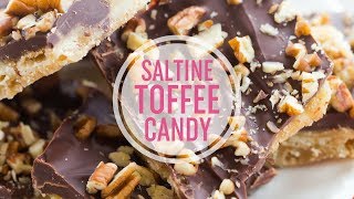 Saltine Toffee Candy with Pecans [upl. by Harbot]