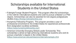 Fully Funded Scholarships in 2024 in the US [upl. by Tierell40]