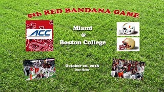 2018 Miami  Boston College One Hour [upl. by Fitzgerald]