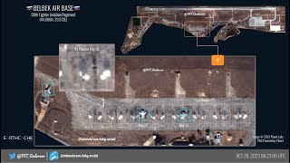 Satellite Images of Belbek Air Base Painted Mig Decoys and S400 SAM Site [upl. by Huberman]