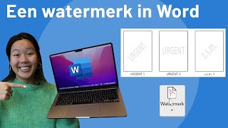 Een watermerk toevoegen aan je bestand in Word  Hoe doe je dat [upl. by Halik]